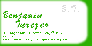 benjamin turczer business card